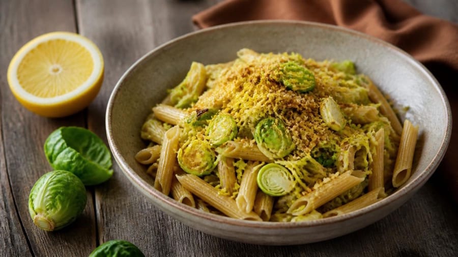 Brussel sprouts pasta