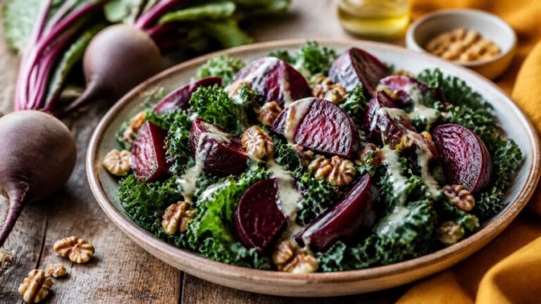 beetroot walnut salad